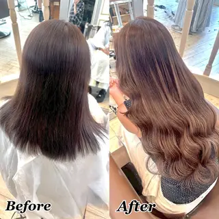 ヘアメ🎀推しカラー 🥣横浜/しほ🧸のヘアスタイル