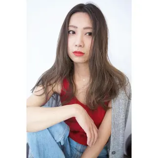 ロング カラー fio マナミのヘアスタイル