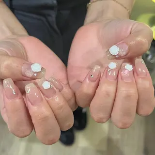 ネイル ワンホン/キラキラ ネイル💎yukaのネイルデザイン