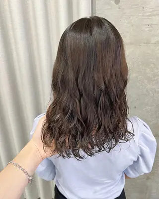 ミディアム パーマ ボブパーマコテ巻き風 パーマNo1深江秀平のヘアスタイル