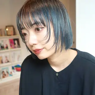 ミディアム カラー ハイトーンカラー/ さらさのヘアスタイル