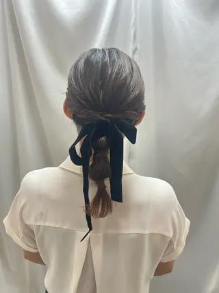 ヘアアレンジ エクステ・セット 専門店Sleekのヘアスタイル