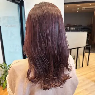 セミロング カラー 艶カラー 🎀良川琴奈のヘアスタイル