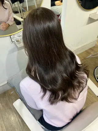 セミロング mio♡ベージュ特化 🎀透明感カラーのヘアスタイル