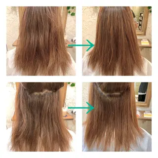 セミロング カラー よこもり あいのヘアスタイル