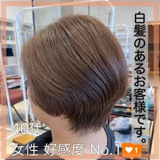 ショート カラー 長津 健一郎のヘアスタイル