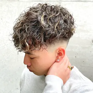 ショート カラー パーマ ヘアアレンジ メンズ メンズ特化酒井翔太 /メンズカット/名駅のヘアスタイル