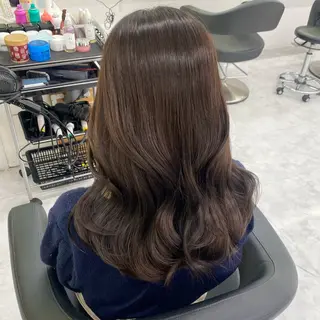 セミロング カラー パーマ ヘアアレンジ メンズ キッズ 💖横浜ブリーチなし 💖MIHOのヘアスタイル