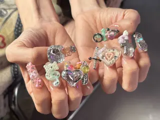 ネイル 渋谷T&B ロング ネイル/ユキ🤎のネイルデザイン