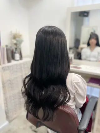 ロング カラー 韓国ヘア🤍髪質改善 🇰🇷AKANEのヘアスタイル