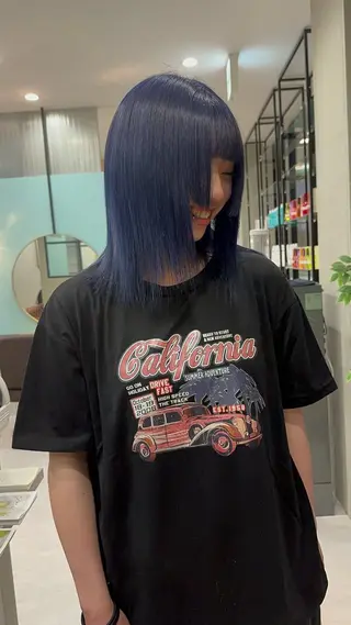 ミディアム カワカミ ユウダイのヘアスタイル