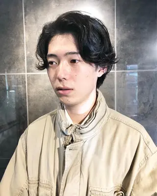 パーマ ヘアアレンジ メンズ メンズ特化✂️栗原 侑也のヘアスタイル