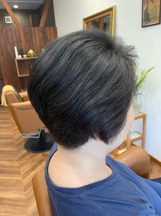 ショート カラー 【似合わせカット 】🦋岩崎 美保🐾のヘアスタイル