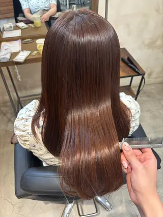 ロング カラー ツヤカラー🫧Sae ネイルモデル募集中のヘアスタイル