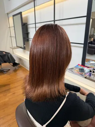 カラー ayano/ 艶カラー✨/韓国風のヘアスタイル