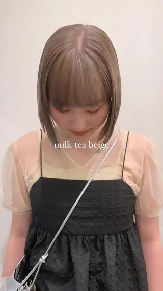 ショート カラー メンズ 落合希 Olivebeigeのヘアスタイル