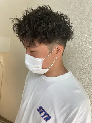 ショート パーマ メンズ 辻堂メンズ特化 YU-YAのヘアスタイル