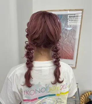 ヘアアレンジ アレンジ/ブラウン カラー HARU🕯のヘアスタイル