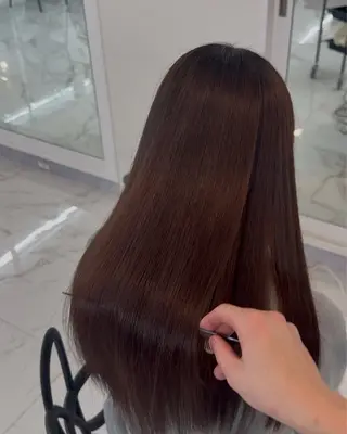 ロング りきと🦋河原町 縮毛矯正/艶カラーのヘアスタイル