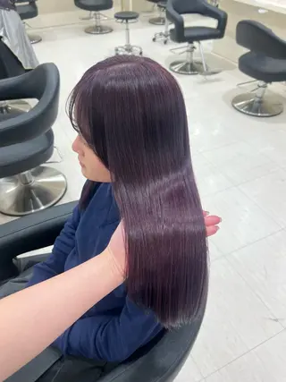 ロング カラー ヘアアレンジ 韓国レイヤー＆ピンク 艶髪🩶maikoのヘアスタイル