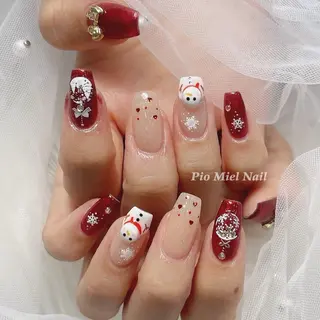 ネイル momo 長さだしのネイルデザイン