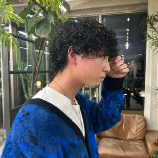 ショート メンズ 大本 メンズ/パーマのヘアスタイル