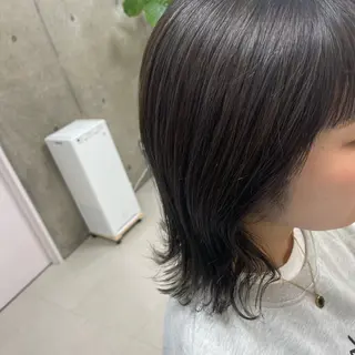 ミディアム カラー 坂本 沙也加のヘアスタイル