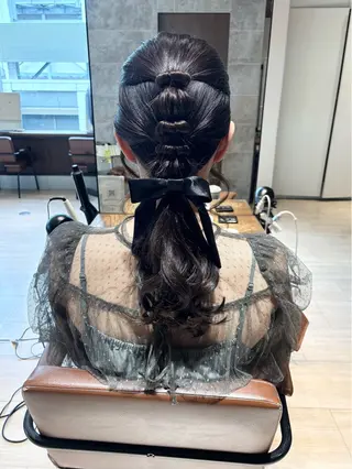 セミロング 穂積 未優のヘアスタイル