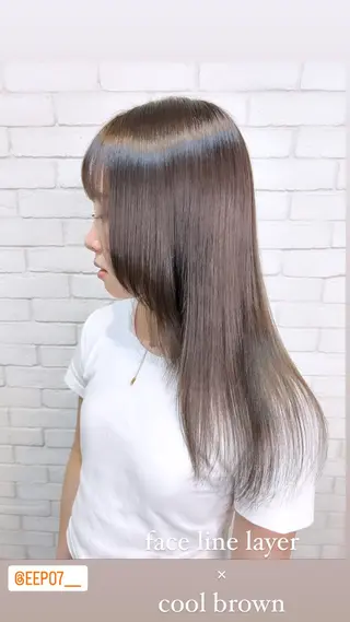 セミロング カラーアンドケアリタ kitamuuuのヘアスタイル