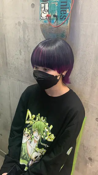 ショート カラー ハイトーン/メンズ/ ウルフ特化   小松のヘアスタイル