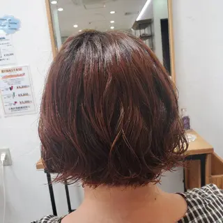 ショート パーマ 髪質改善/白髪ぼかし SHIONのヘアスタイル