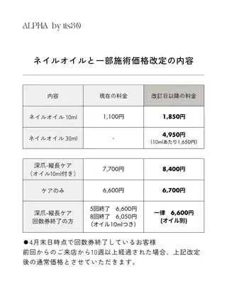 ネイル 自爪育成サロン ALPHAのネイルデザイン