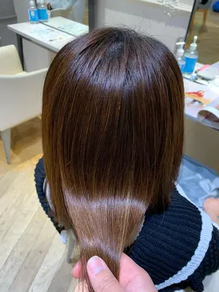 ロング 乾かすだけで艶髪酸性 ストレート髙橋悠耶のヘアスタイル