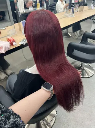 ロング カラー 暗髪🩶ラベンダー/ ブルー/ユウナ🤍のヘアスタイル