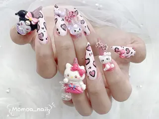 ネイル MoMoA Nail ネイル長さ出し専門店のネイルデザイン