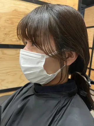 ロング カラー パーマ ヘアアレンジ メンズ キッズ ネイル マツエク・マツパ アイブロウ 久木原 ゆりのヘアスタイル