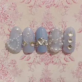 ネイル パーツ全部¥110 サロンミミのネイルデザイン