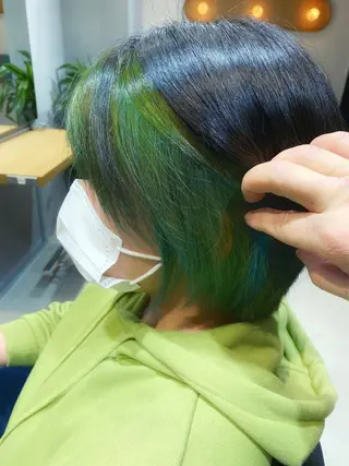 ショート カラー 神パーマ&ツヤ髪 黒田ダイのヘアスタイル
