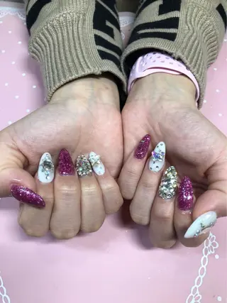 ミディアム ネイル 《LB》ラブリエ Nail&eyeのマツエク・マツパデザイン