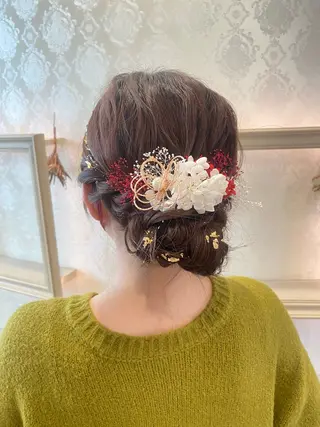 ヘアアレンジ 🦋Misaki🦋 メンズパーマ/着付けのヘアスタイル