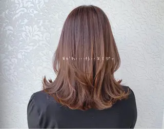ミディアム 顔周りカット/透明感 カラー🤍大塚蛍のヘアスタイル