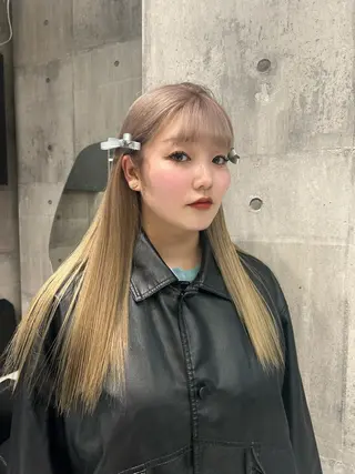 ロング カラー 【色落ちまで可愛い】 mao🐩💜のヘアスタイル