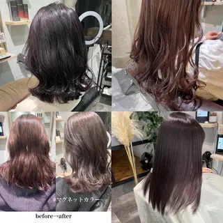 カラー ayaka 縮毛矯正レイヤーのヘアスタイル