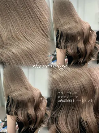 ロング カラー 💍モテる艶髪 透明感カラー💖のヘアスタイル