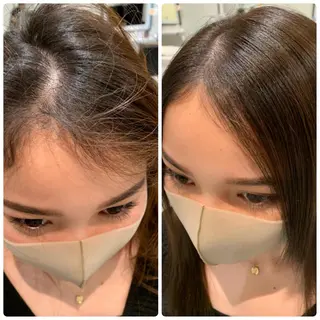 セミロング カット講師 久保匠のヘアスタイル