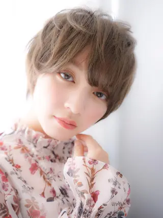 ミディアム カラー レイヤーカット✂️ 横浜No1♡下鳥翔子のヘアスタイル