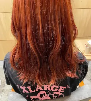 ミディアム カラー 髪質改善×美髪矯正 艶髪カラー　阪口のヘアスタイル