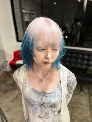 ミディアム カラー TOTA 唯一無二カラーのヘアスタイル