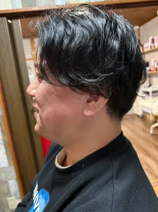 ミディアム パーマ メンズ spaski所属・メンズ特化型/永井 友貴のヘアスタイル