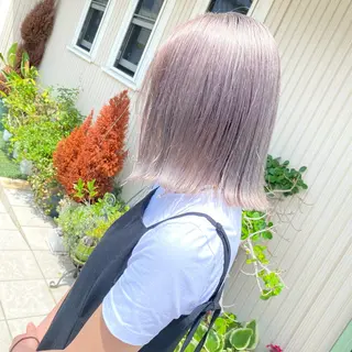 ミディアム ハイトーンカラー🌈 メンズパーマ鈴木康平のヘアスタイル